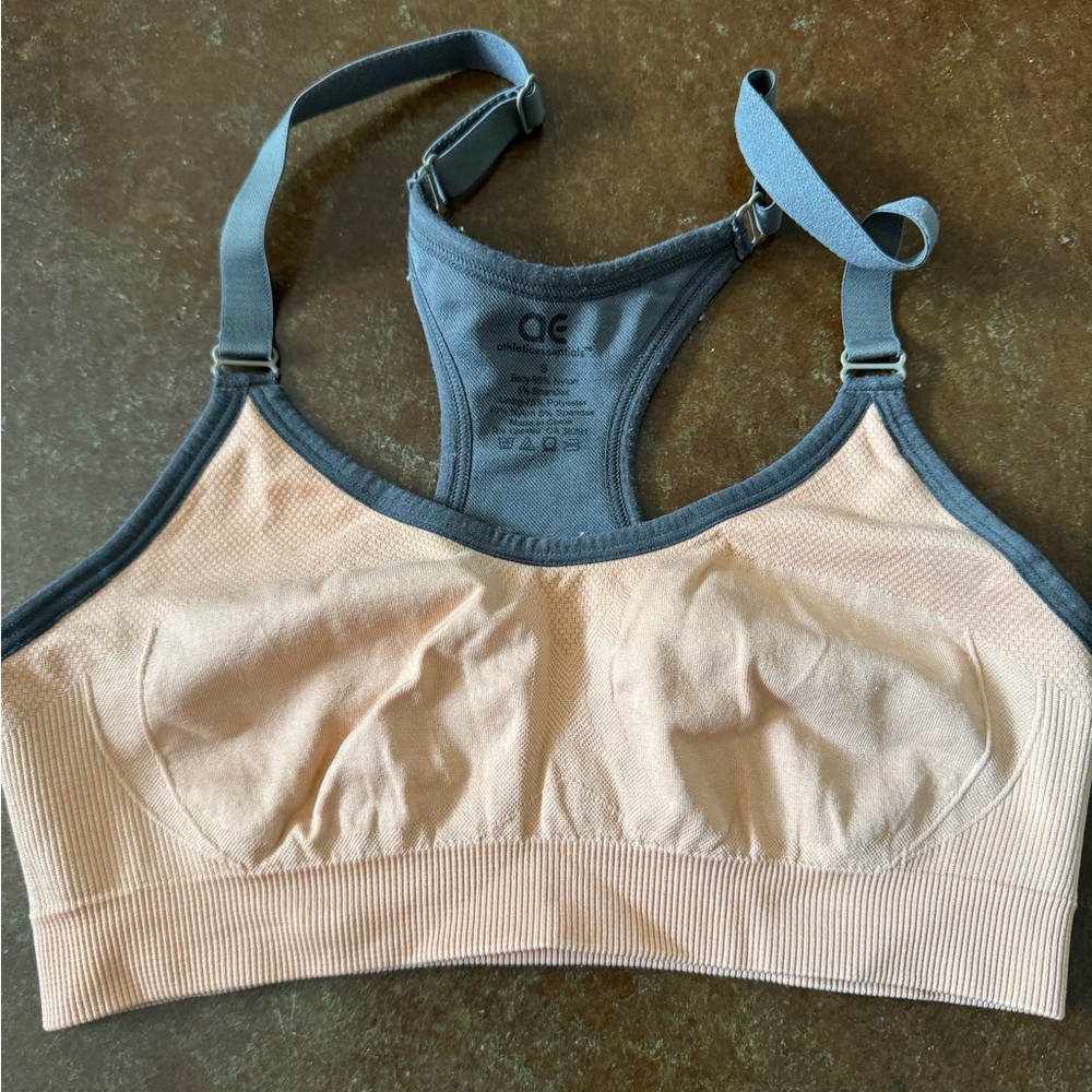 Women’s Sports Bra Orange Grey